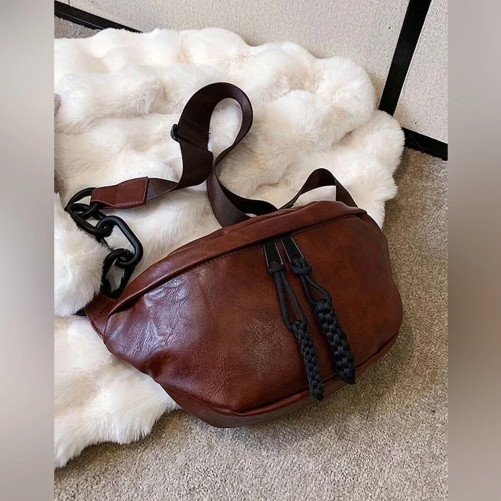 New Brown Crossbody Bag, Fanny Pack, Shoulder Bag - Picture 9 of 10